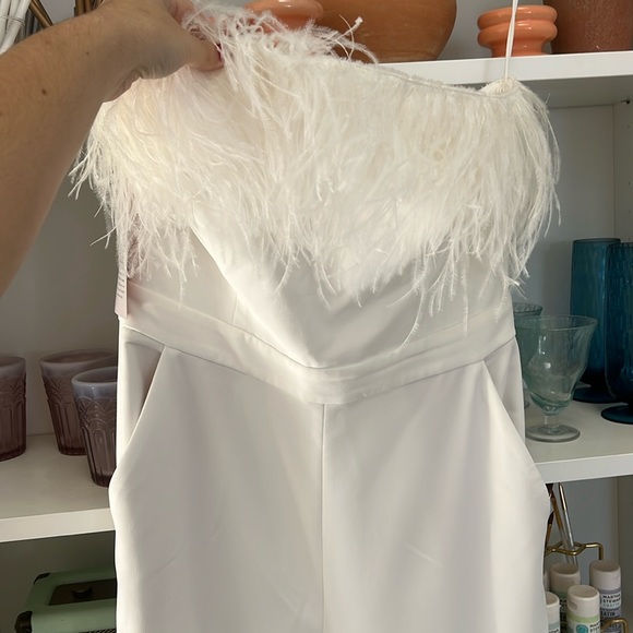 saylor feather jumpsuit - Picture 1 of 2